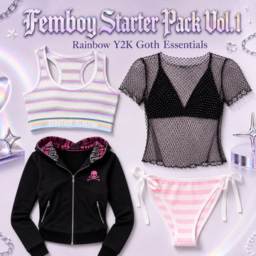 Femboy Starter Pack Vol. 1 – Rainbow Y2K Goth Essentials
