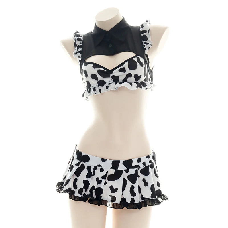 Kawaii Cow Maid Swimsuit & Cosplay Set | Anime Beachwear
