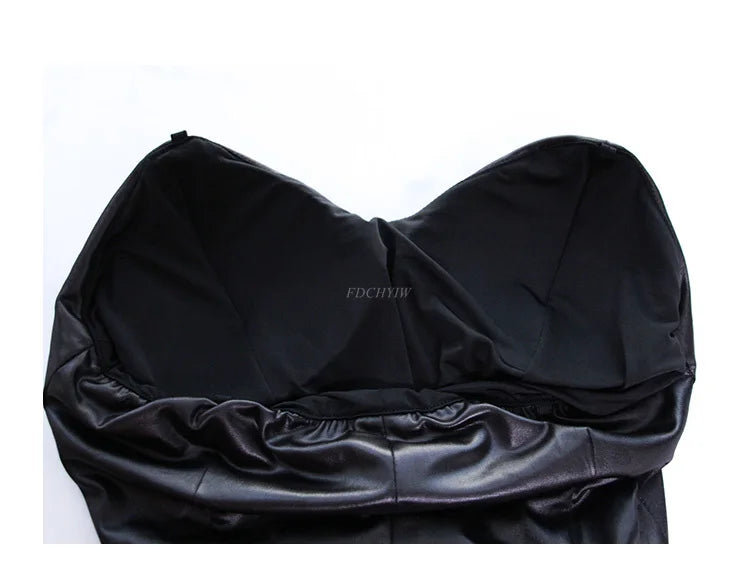 Faux Leather Bunny Cosplay Costume Set - Kawaii & Sexy Rabbit Girl