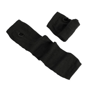 Striped Knitted Arm Warmers | Long Unisex Fingerless Gloves