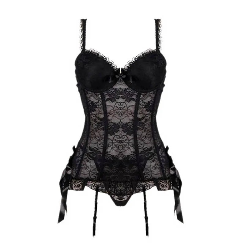 Sexy Gothic Lace Bustier | High-Elastic Waist Trainer