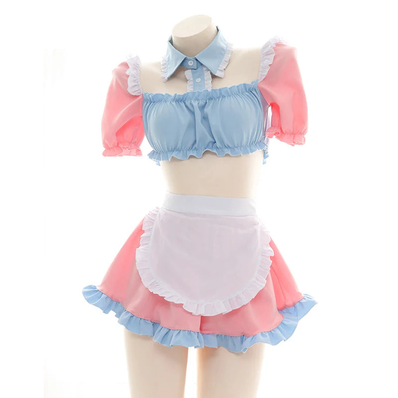 Anime Maid Lolita Lingerie Set | Cute Kawaii Cosplay Pajamas
