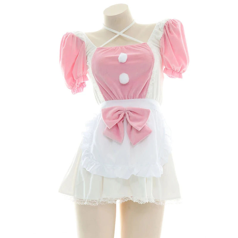 Anime Maid Lolita Lingerie Set | Cute Kawaii Cosplay Pajamas