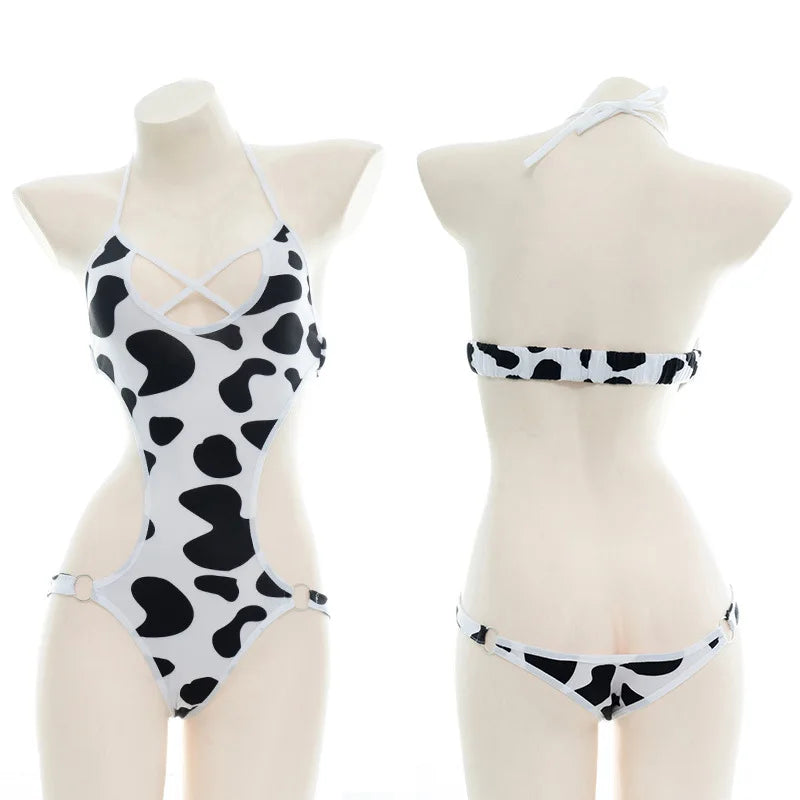 Kawaii Cow Maid Swimsuit & Cosplay Set | Anime Beachwear