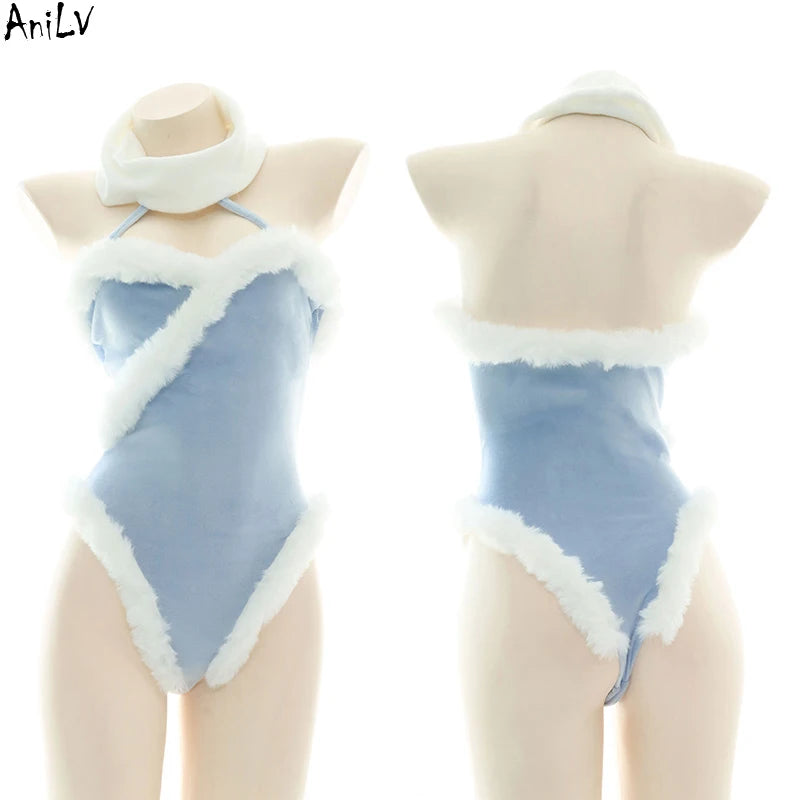Anime Maid Lolita Lingerie Set | Cute Kawaii Cosplay Pajamas