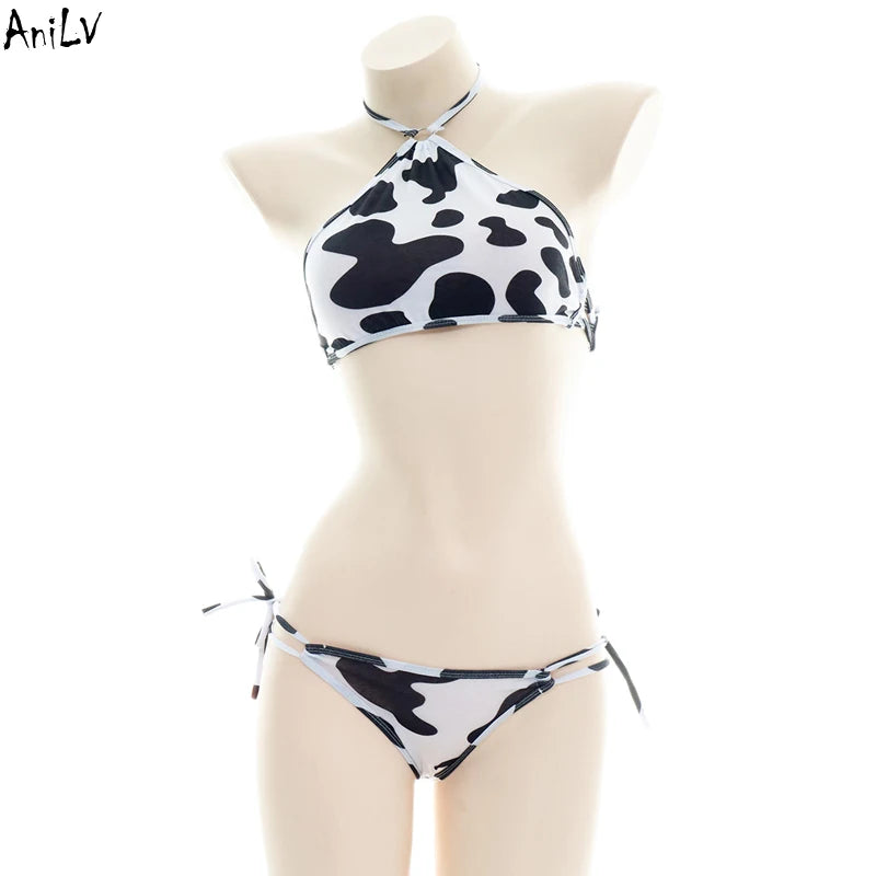 Kawaii Cow Maid Swimsuit & Cosplay Set | Anime Beachwear