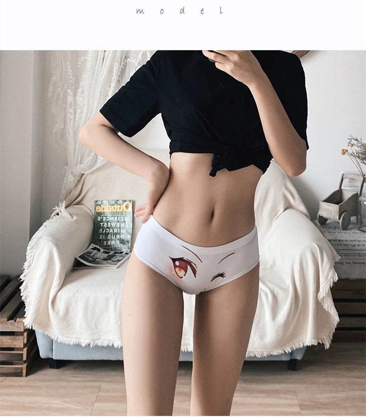 Kawaii Cat Ear Seamless Low-Rise Panties for Ultimate Comfort