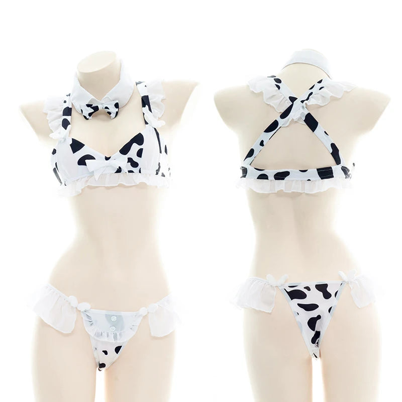 Kawaii Cow Maid Swimsuit & Cosplay Set | Anime Beachwear