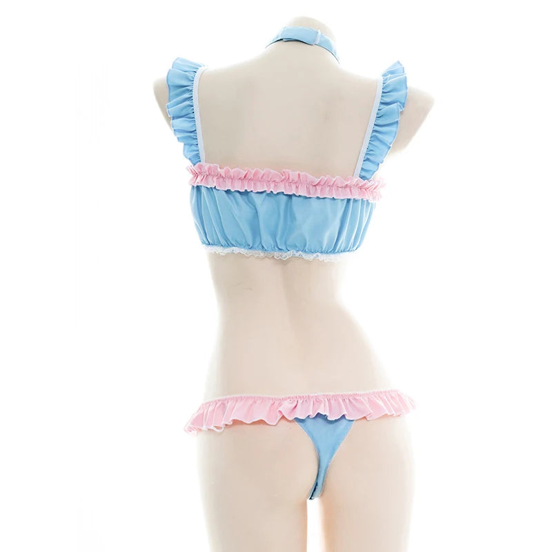 Anime Maid Lolita Lingerie Set | Cute Kawaii Cosplay Pajamas