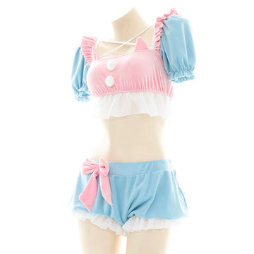 Anime Maid Lolita Lingerie Set | Cute Kawaii Cosplay Pajamas
