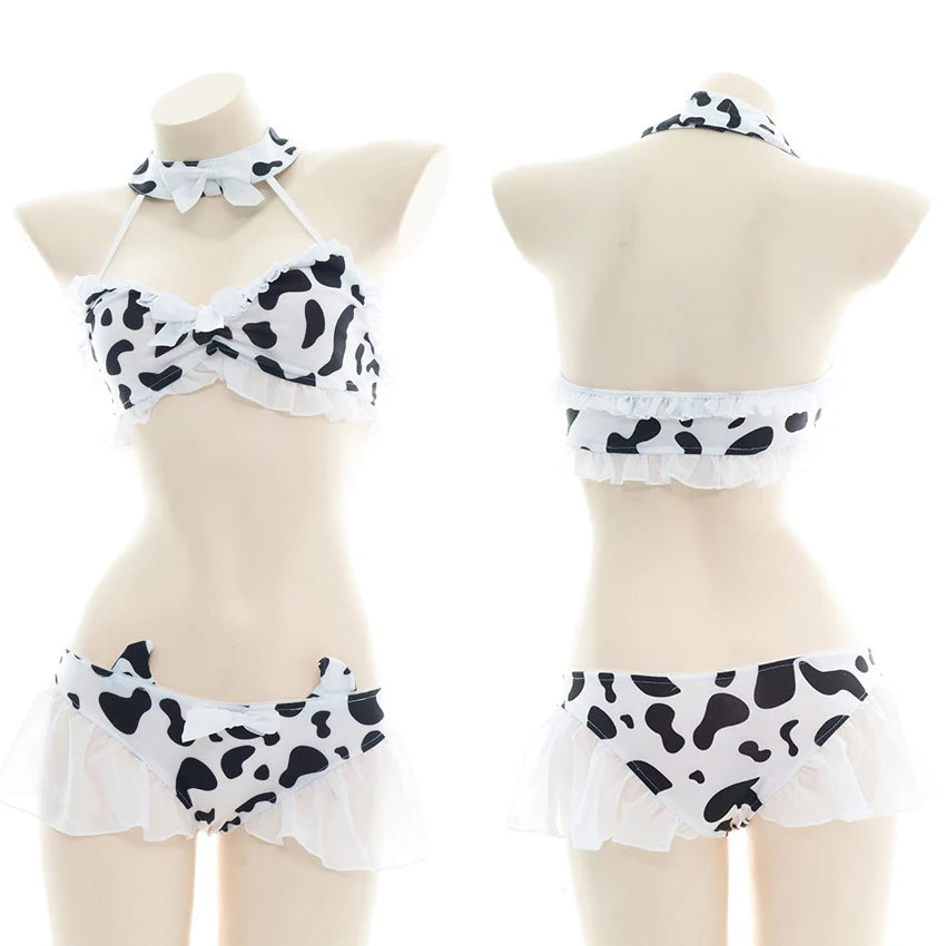 Kawaii Cow Maid Swimsuit & Cosplay Set | Anime Beachwear