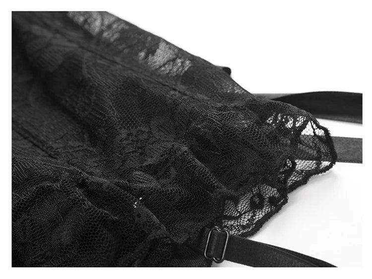 Sexy Gothic Lace Bustier | High-Elastic Waist Trainer