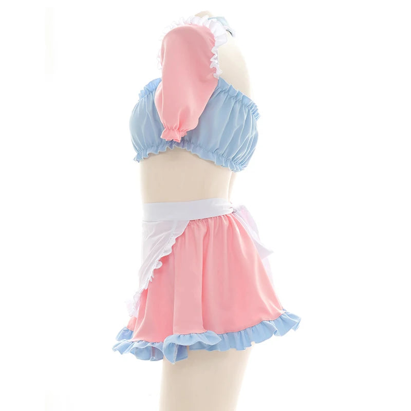 Anime Maid Lolita Lingerie Set | Cute Kawaii Cosplay Pajamas