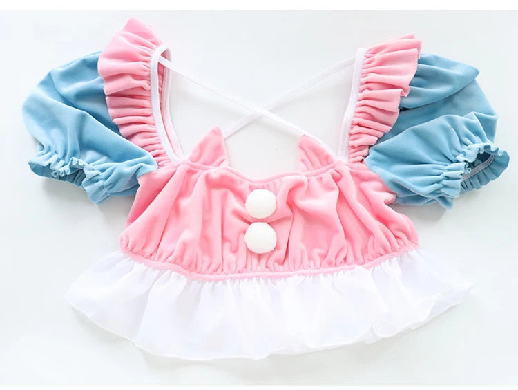 Anime Maid Lolita Lingerie Set | Cute Kawaii Cosplay Pajamas