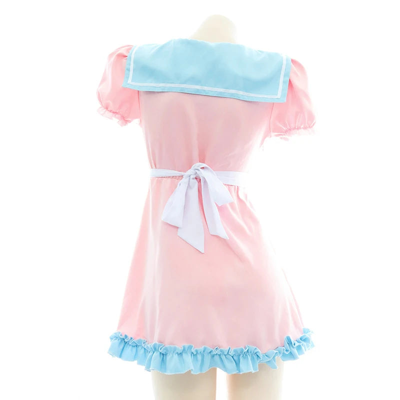 Anime Maid Lolita Lingerie Set | Cute Kawaii Cosplay Pajamas
