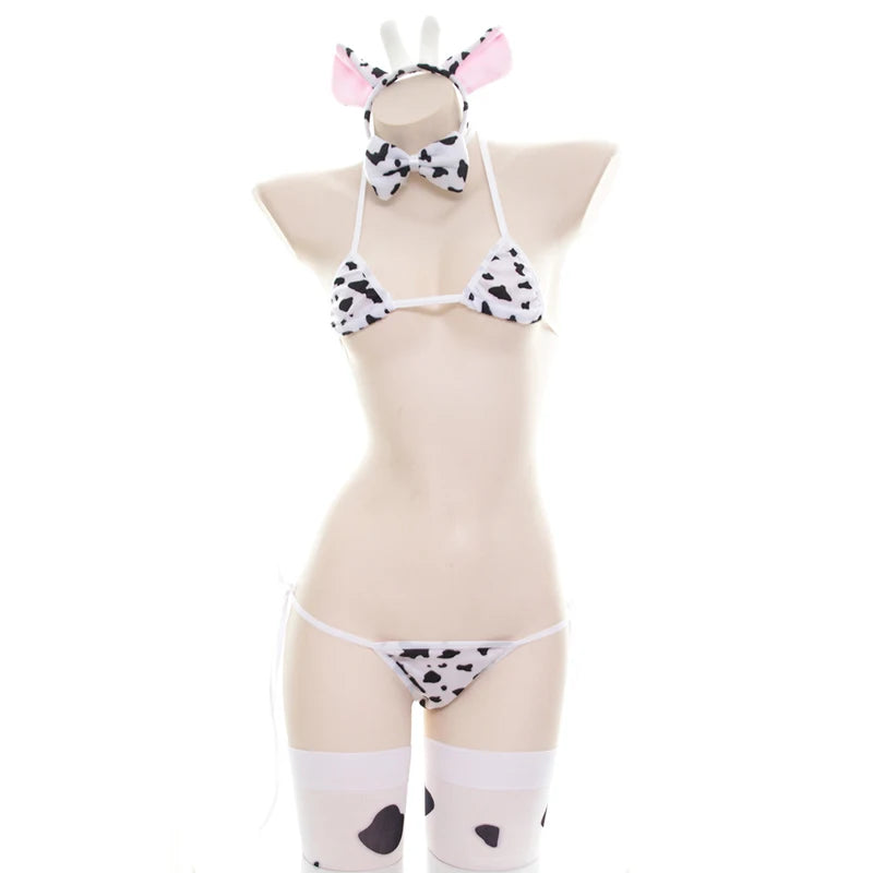 Kawaii Cow Maid Swimsuit & Cosplay Set | Anime Beachwear