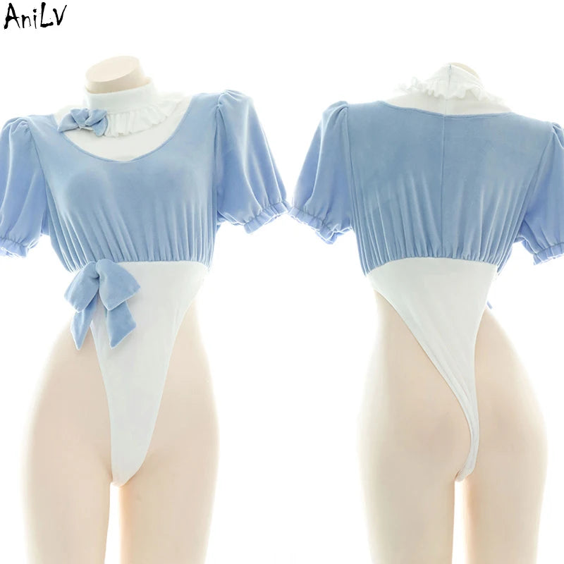 Anime Maid Lolita Lingerie Set | Cute Kawaii Cosplay Pajamas