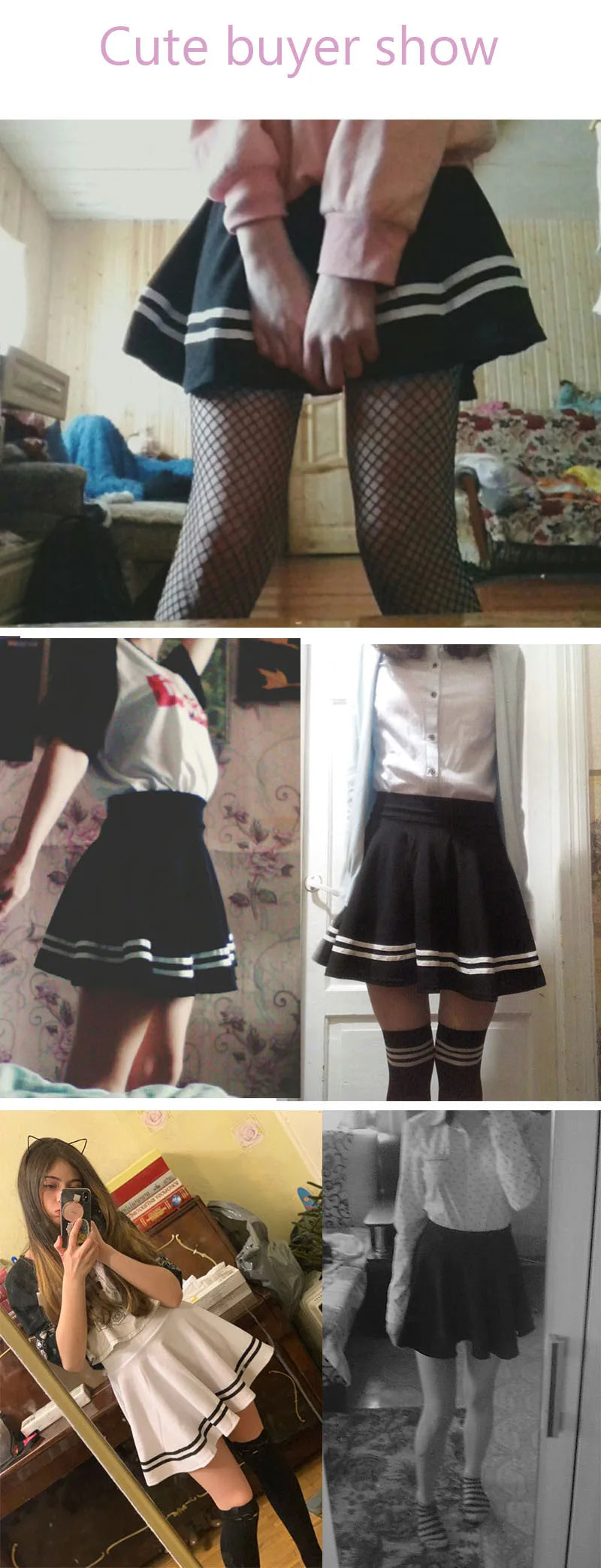 Summer 2026 Women Skirt Elastic Faldas Ladies Midi Skirts Pleated Black Sexy Stripe Girl Mini Short School Skirts saia feminina