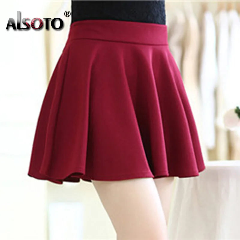 Summer 2026 Women Skirt Elastic Faldas Ladies Midi Skirts Pleated Black Sexy Stripe Girl Mini Short School Skirts saia feminina
