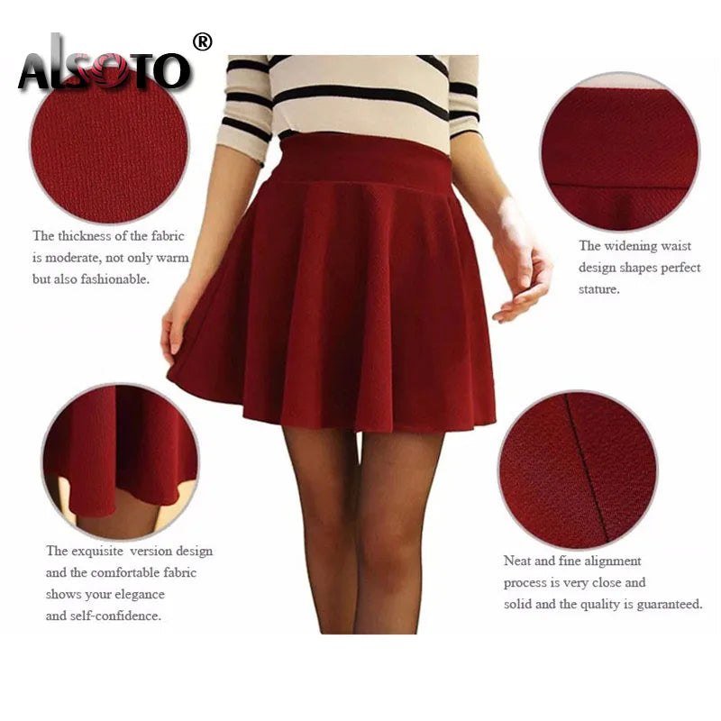 Summer 2026 Women Skirt Elastic Faldas Ladies Midi Skirts Pleated Black Sexy Stripe Girl Mini Short School Skirts saia feminina