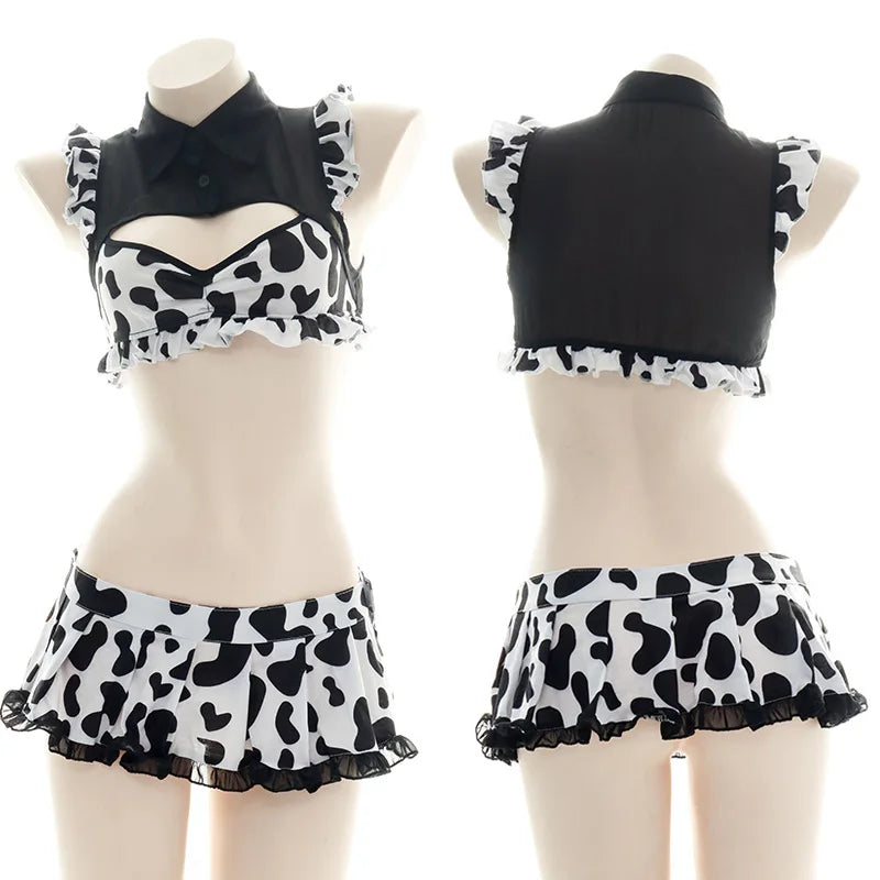 Kawaii Cow Maid Swimsuit & Cosplay Set | Anime Beachwear