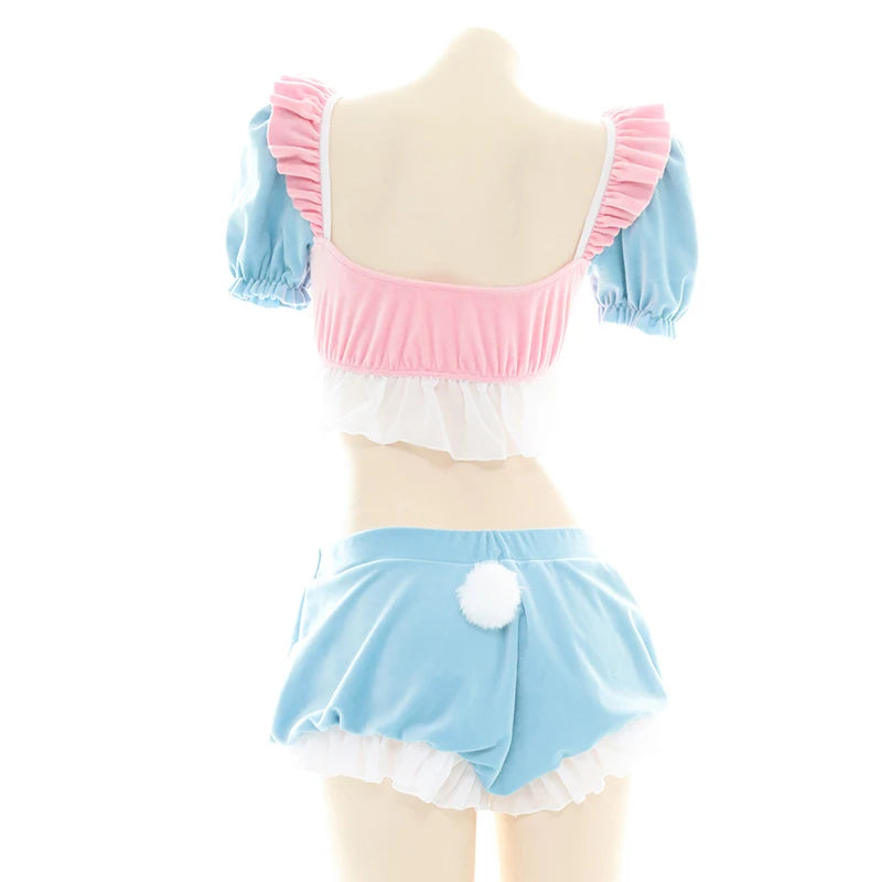 Anime Maid Lolita Lingerie Set | Cute Kawaii Cosplay Pajamas