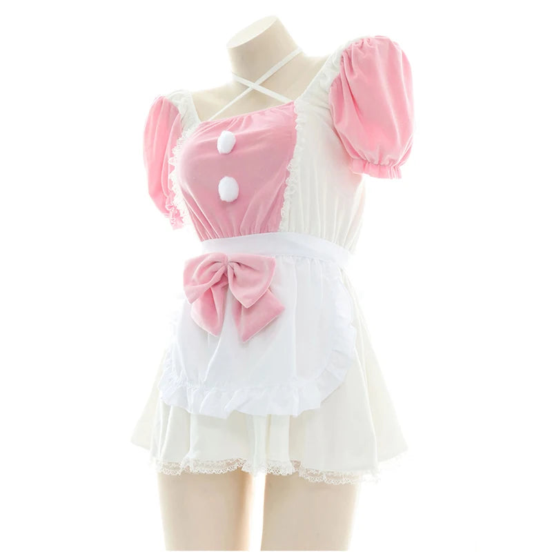 Anime Maid Lolita Lingerie Set | Cute Kawaii Cosplay Pajamas