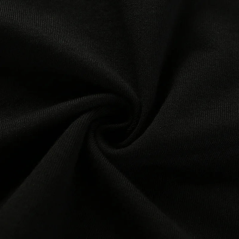 Summer Women Black Short T-Shirts Sexy Crop Tops Short Sleeve Bandage Tee Tops Female Shirts