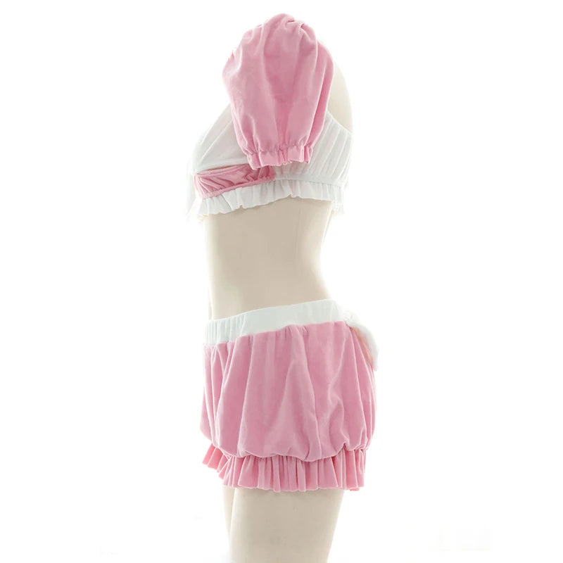 Anime Maid Lolita Lingerie Set | Cute Kawaii Cosplay Pajamas