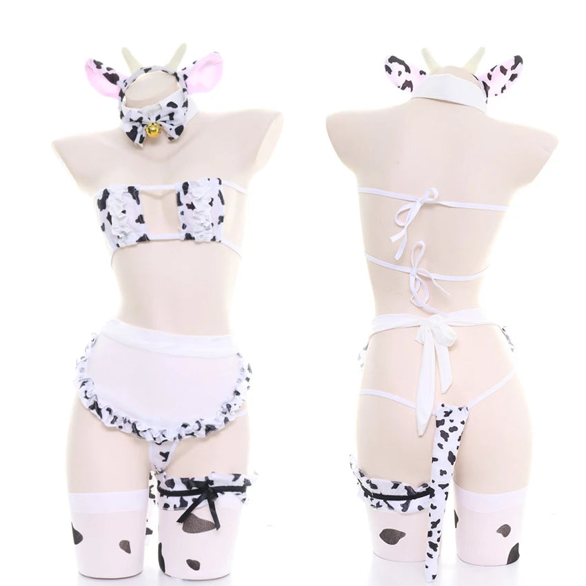 Kawaii Cow Maid Swimsuit & Cosplay Set | Anime Beachwear