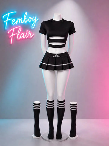 Plus Size Maid Lingerie Set | Sexy Role-Play Costume Dress
