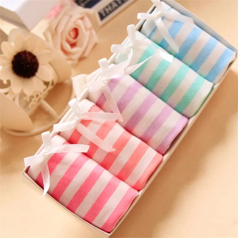 Anime Striped Cotton Panties – Cute Kawaii Lolita Briefs