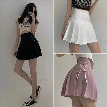 High-Waisted Pleated Mini Skirt | Preppy Style