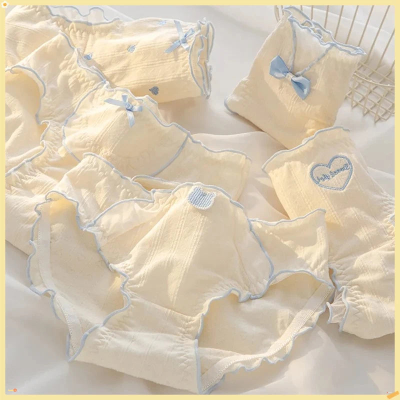 Girls' 5-Pack Cotton Briefs: 7A Antibacterial, Low-Rise