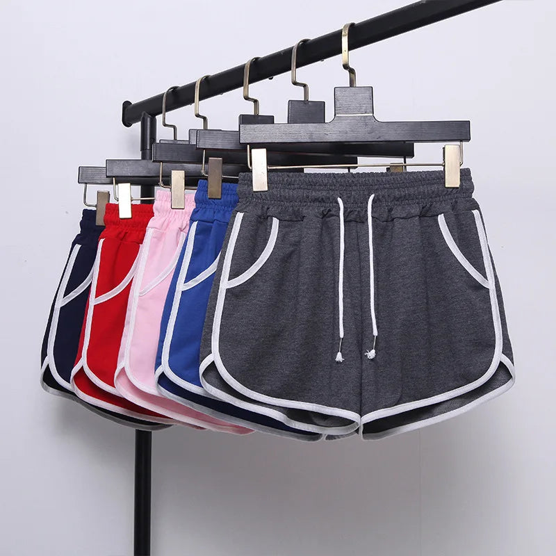 High Waist Sport Shorts Women Summer Loose Casual Running Fitness Outdoor Wear Wide Leg Slimming Large Size Home Sleepwear