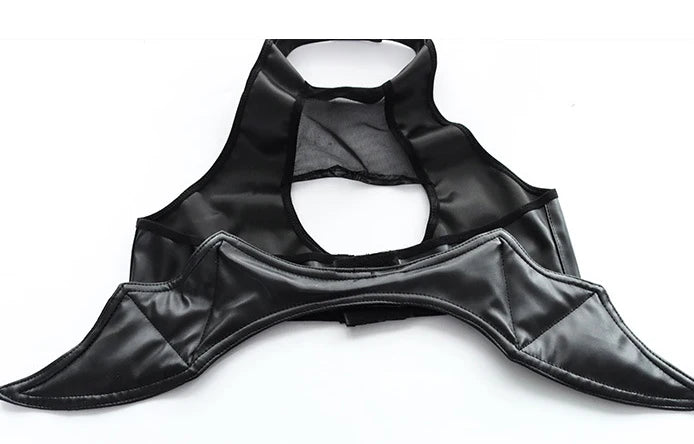 Sexy Devil Faux Leather Cosplay Lingerie Set | Halloween Demon