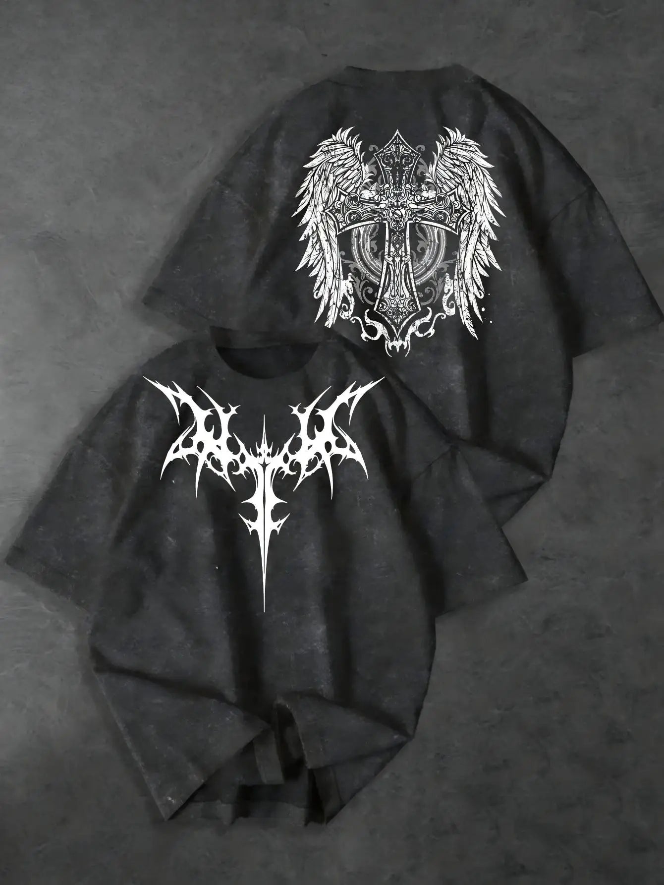 2026 Summer New Men's T-shirt with 3D Wings Pattern Print - Street Casual Fashion Comfortable Soft Breathable