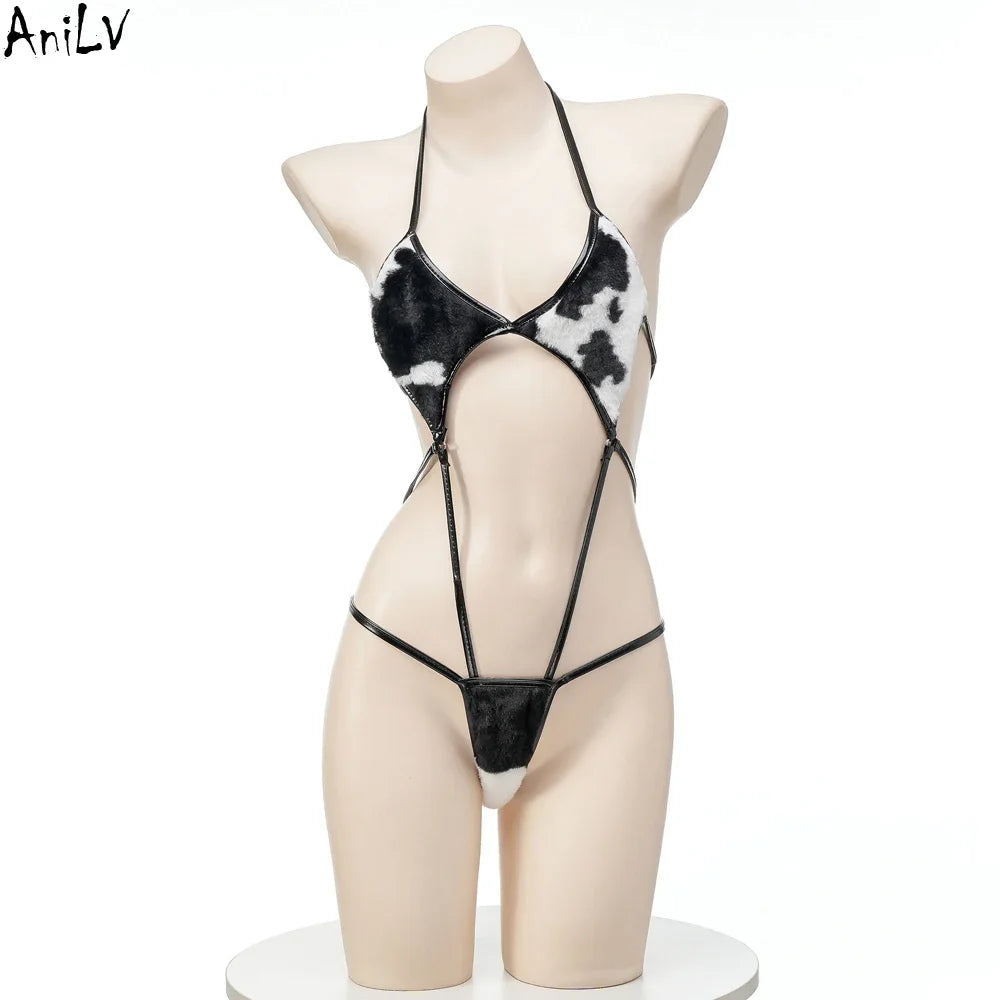 Kawaii Cow Maid Swimsuit & Cosplay Set | Anime Beachwear