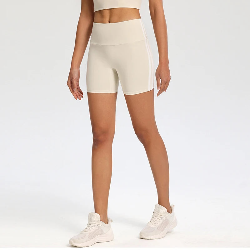 Gym Yoga Fitness Pants Shorts Tight Hip Lifting Belly Jogging Women's Three-quarter Pants Quick-drying Sports Cycling Pants