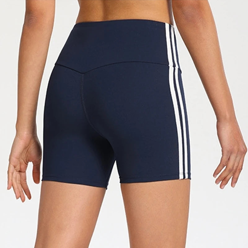 Gym Yoga Fitness Pants Shorts Tight Hip Lifting Belly Jogging Women's Three-quarter Pants Quick-drying Sports Cycling Pants