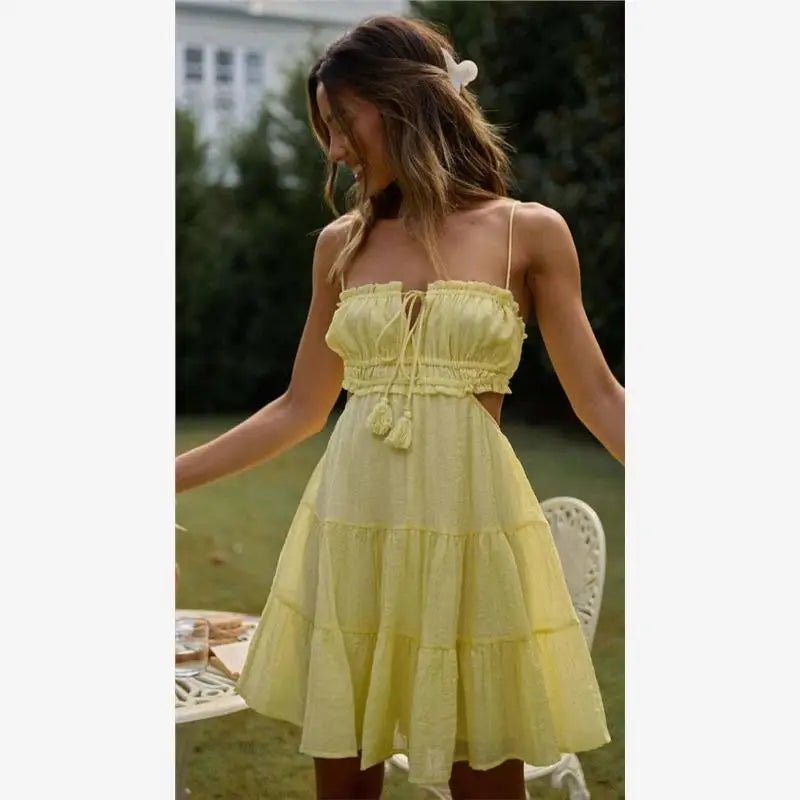 Elegant Chiffon A-Line High-Waist Dress | Versatile & Flattering