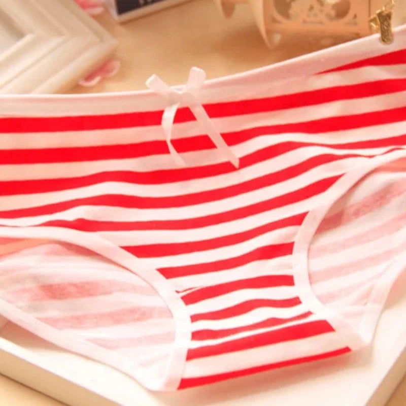 Anime Striped Cotton Panties – Cute Kawaii Lolita Briefs