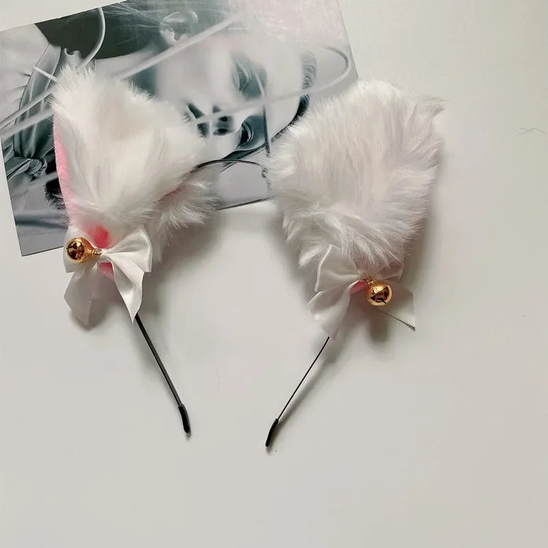 Cute Plush Cat Claw Gloves Large Size Women Halloween Christmas Party Cosplay Girls Winter Plush Fluffy Warm Full Finger Mitten