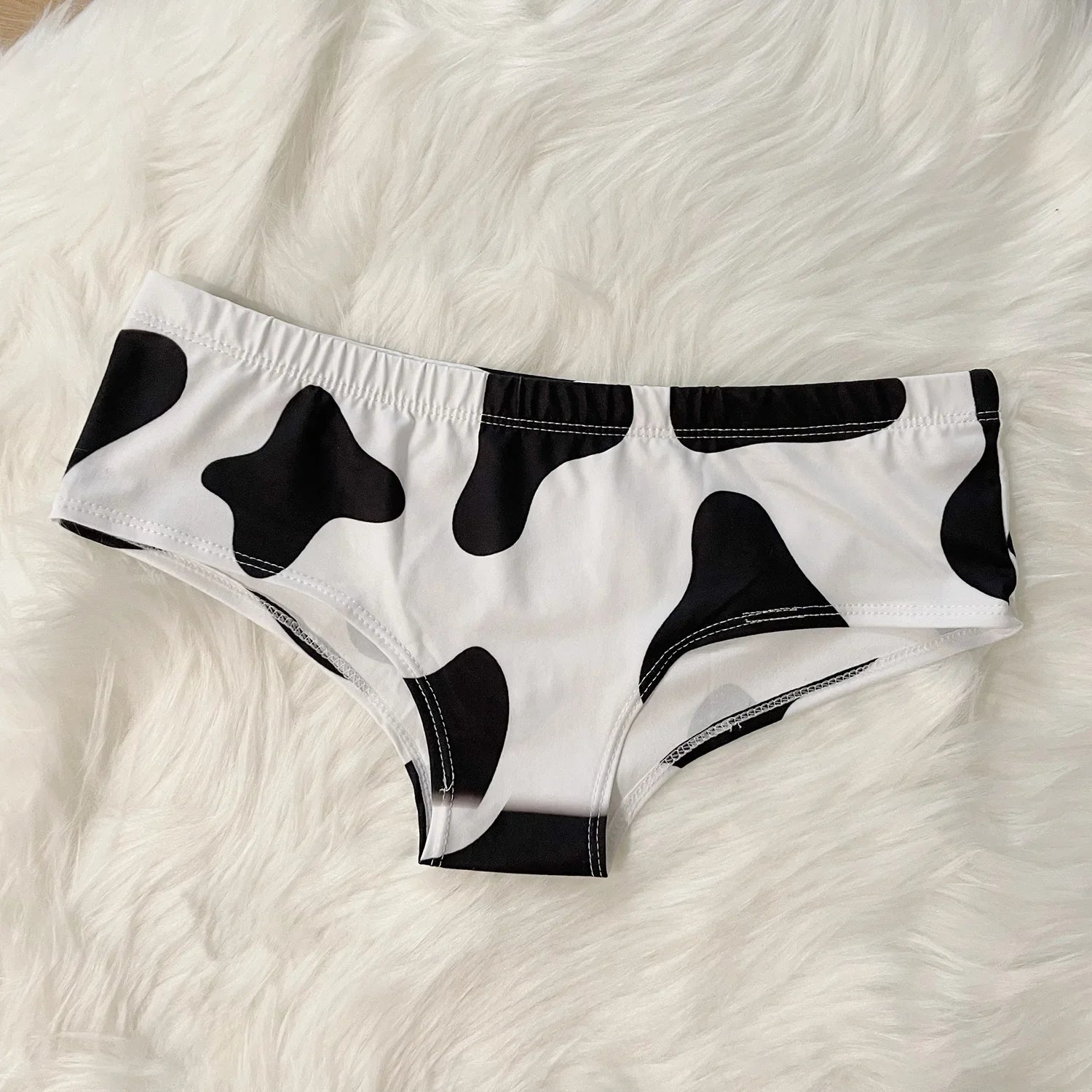 Sexy Women's Panties Low Waisted Push Up Wrap Hip Briefs Underwear Breathable Cow Fashion Lingerie Underpants Woman Clothing