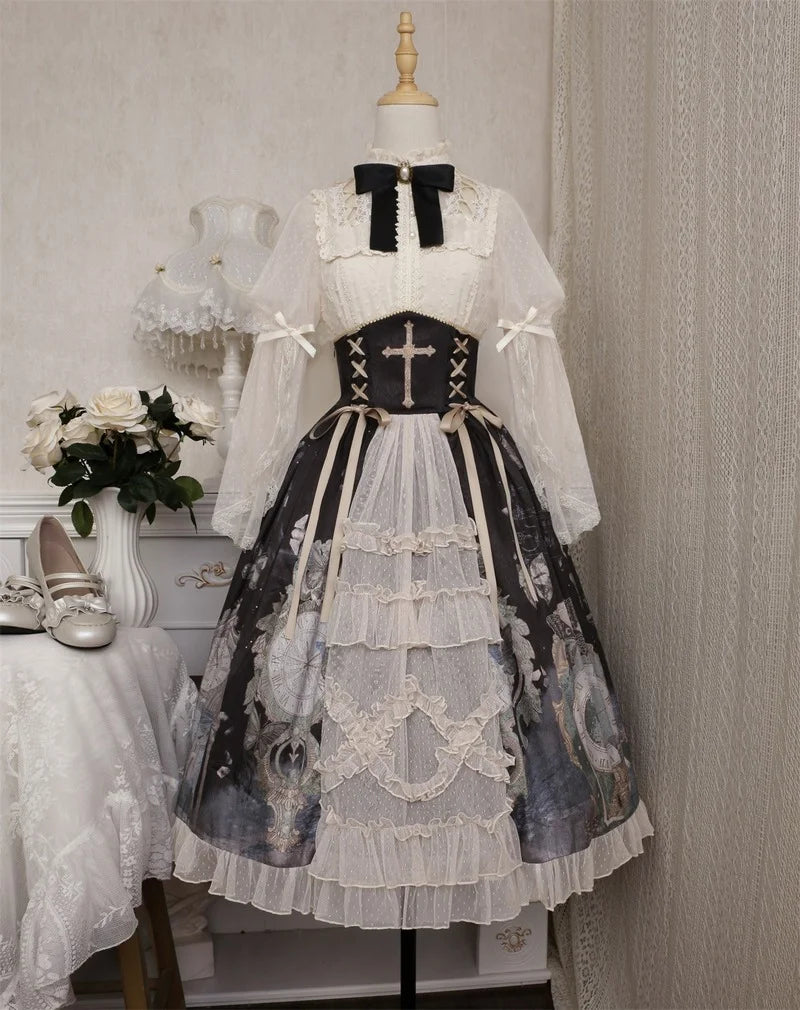 Victorian Gothic Kawaii Lolita Set | Butterfly Princess Dress