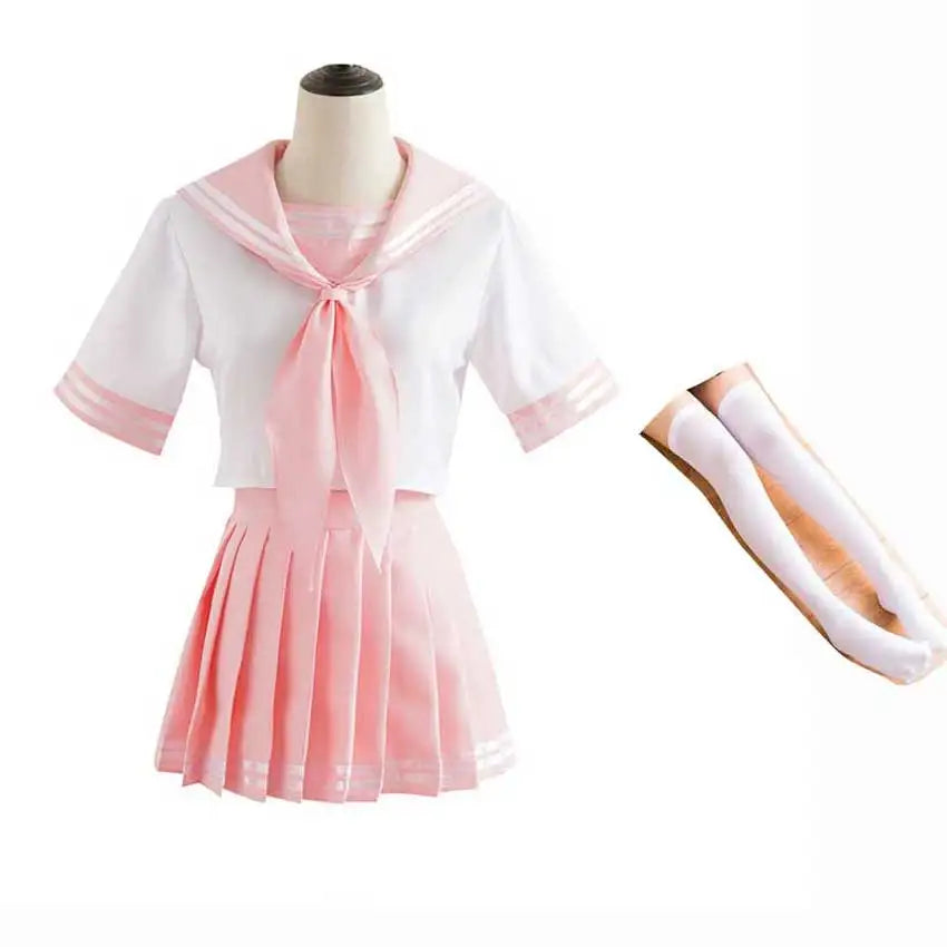 Women Girls Fate/Apocrypha Astolfo Cosplay Anime Japanese Sailor School Uniforms Halloween Costume