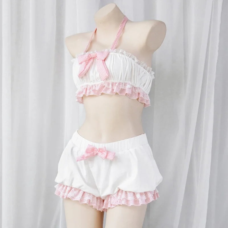 Sweet Kawaii Maid Ruffle Sleepwear & Cosplay Set