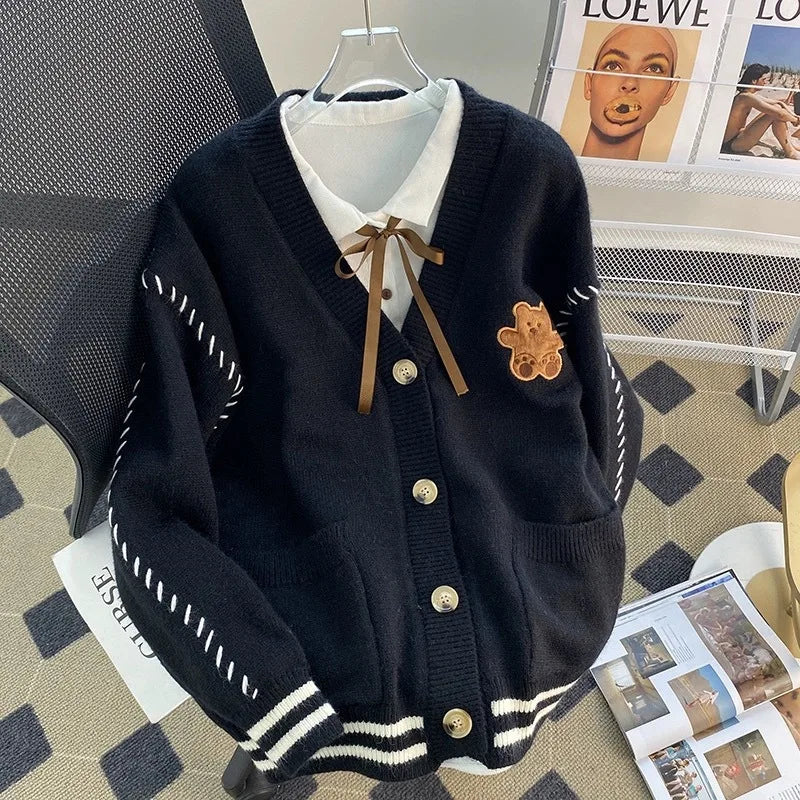 Sweater Woman Clothes	 Knitwear Women's Sweater Winter Sweater Keep Warm Preppy Style Round-Neck Sweater Soft and Warm Sweater