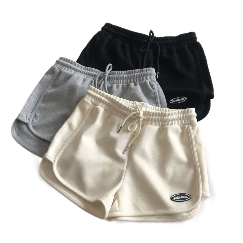 Women's Summer A- Line Slimming Petite Loose-Fit Casual Sports Plus-Size Three-Quarter Length Shorts