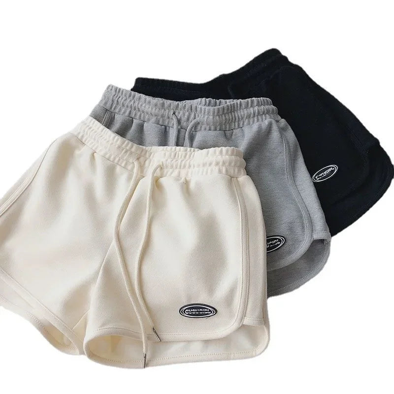Women's Summer A- Line Slimming Petite Loose-Fit Casual Sports Plus-Size Three-Quarter Length Shorts